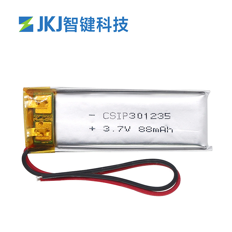 88mAh 3.7V Li Ion 鋰聚合物鋰離子電池 301235 CSIP鋰電池批發
